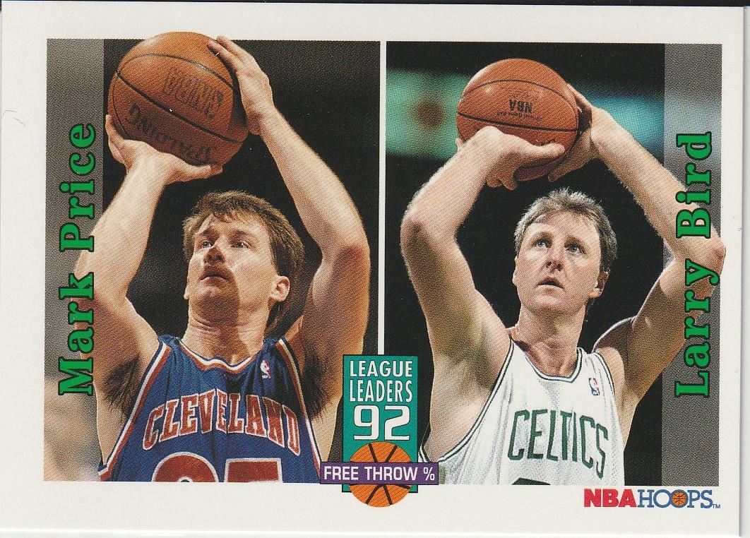 Mark Price / Larry Bird #322 1992 Hoops Basketball