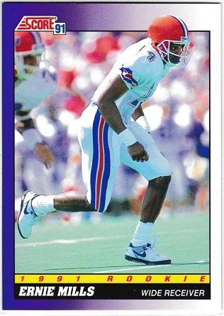 Ernie Mills #573 Football Cards 1991 Score