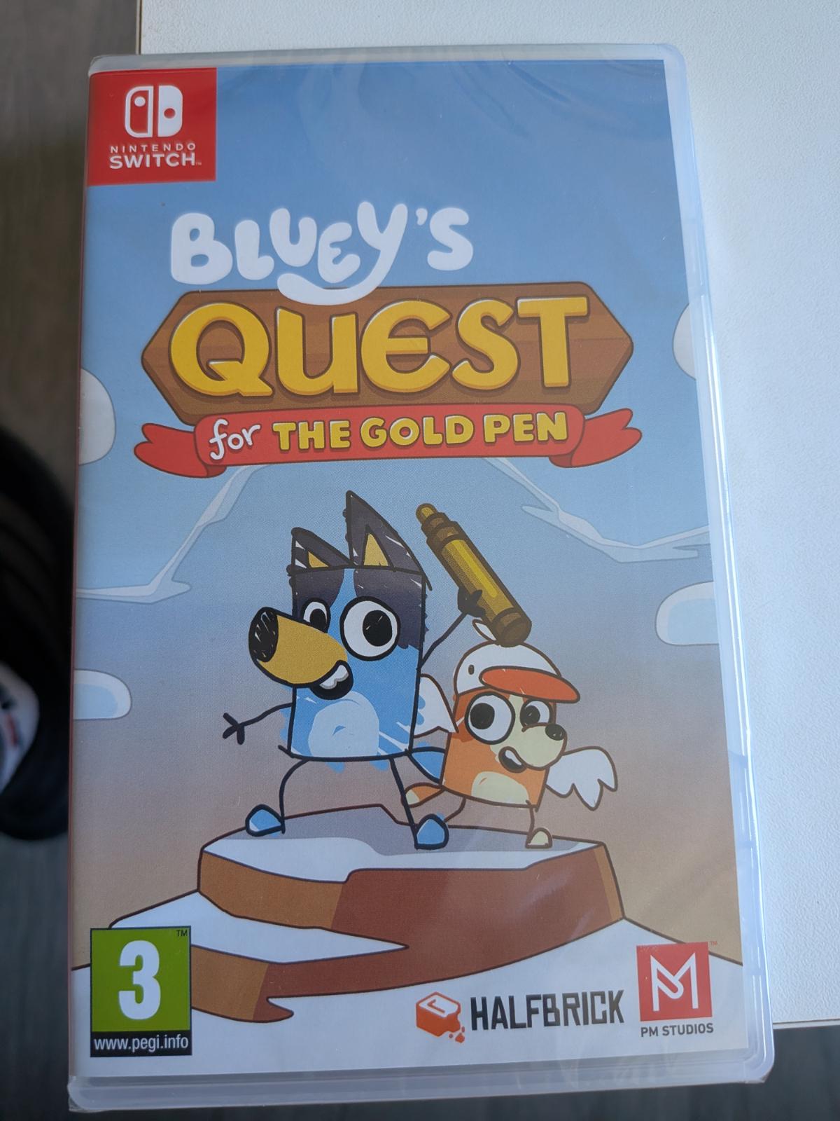 Carátula de Bluey´s Quest for the Gold Pen para Switch (edición PAL España)