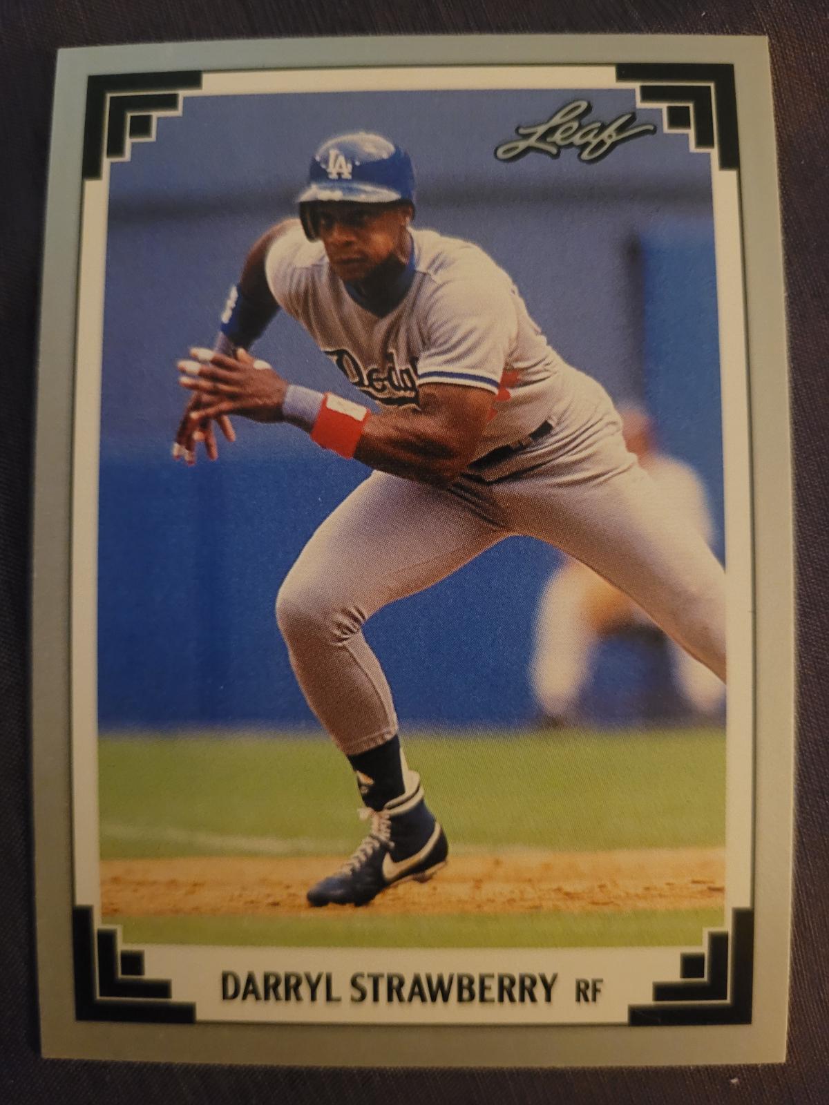 Darryl Stawberry #377 Baseball Cards 1991 Leaf