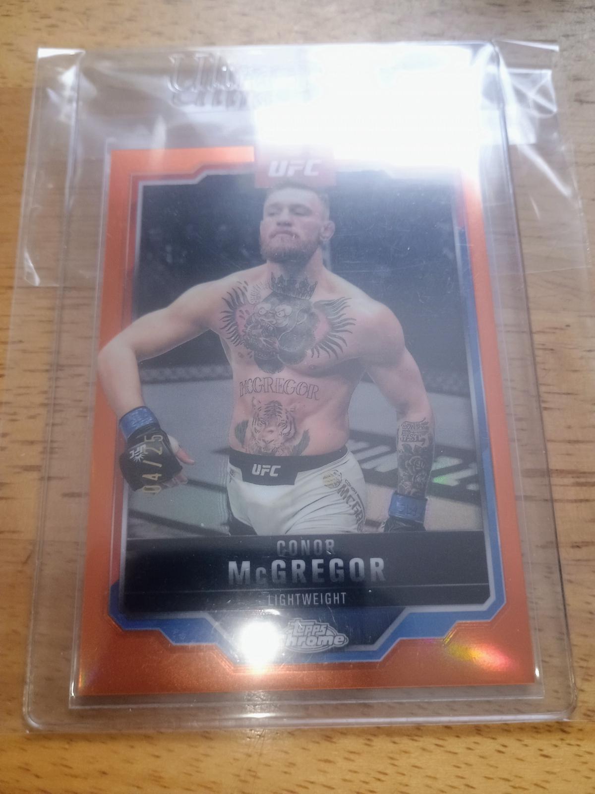 Conor McGregor [Orange Refractor] #101 Prices | 2025 Topps Chrome