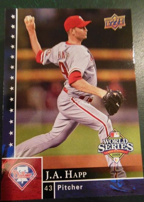 J.A. Happ #PP-22 2008 Upper Deck Philadelphia Phillies World Series Champions Baseball