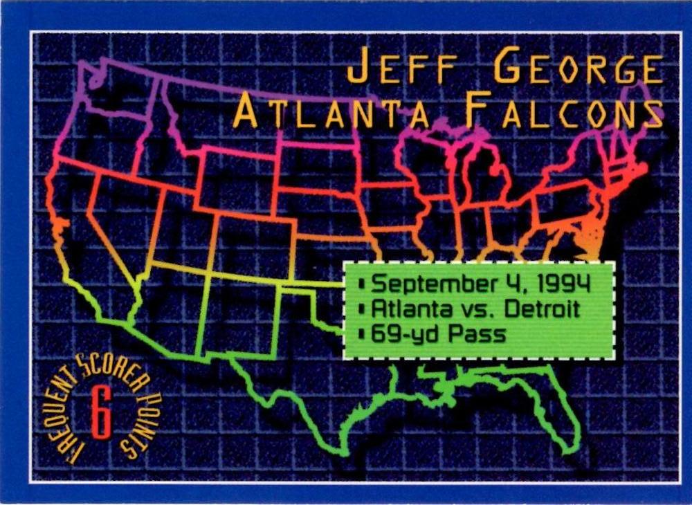 Jeff George #4 1994 Stadium Club Football Frequent Scorer Points