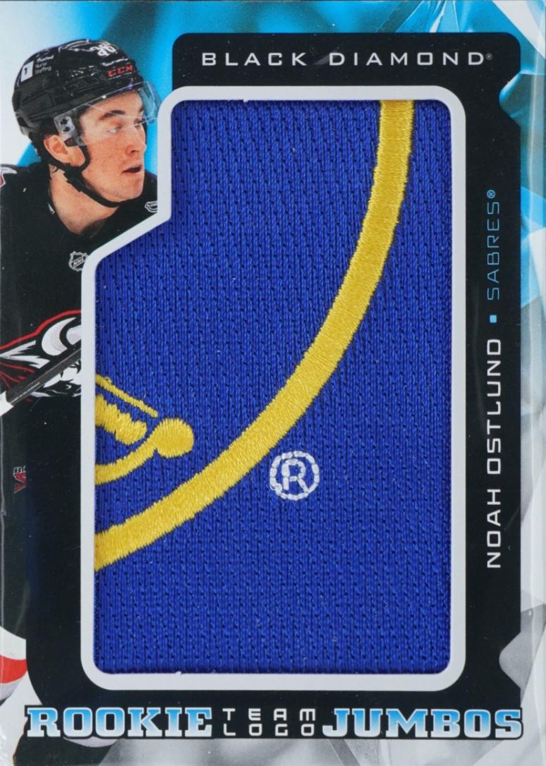 Noah Ostlund #RTL-NO 2025-26 Upper Deck Black Diamond Hockey Rookie Team Logo Jumbo Puzzle Patch
