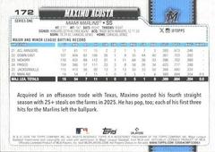 Back Of Card | Maximo Acosta Baseball Cards 2026 Topps