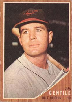 Jim Gentile #290 1962 Topps Baseball