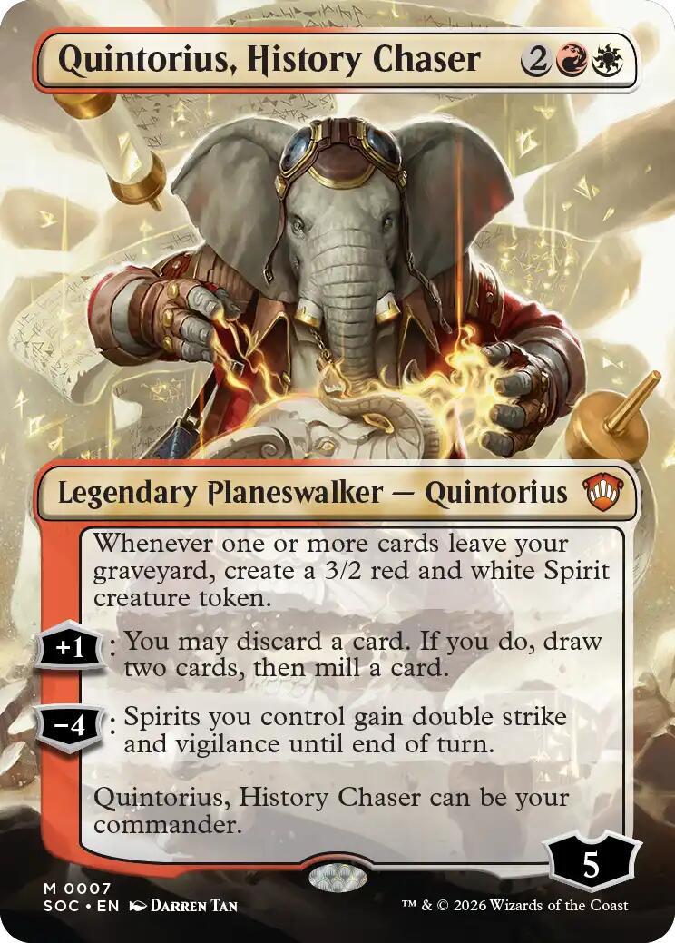 Quintorius, History Chaser [Borderless Foil] #7