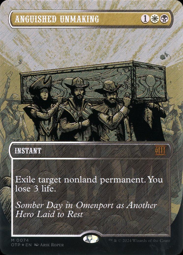Anguished Unmaking [Foil] (Magic Outlaws of Thunder Junction Breaking News)