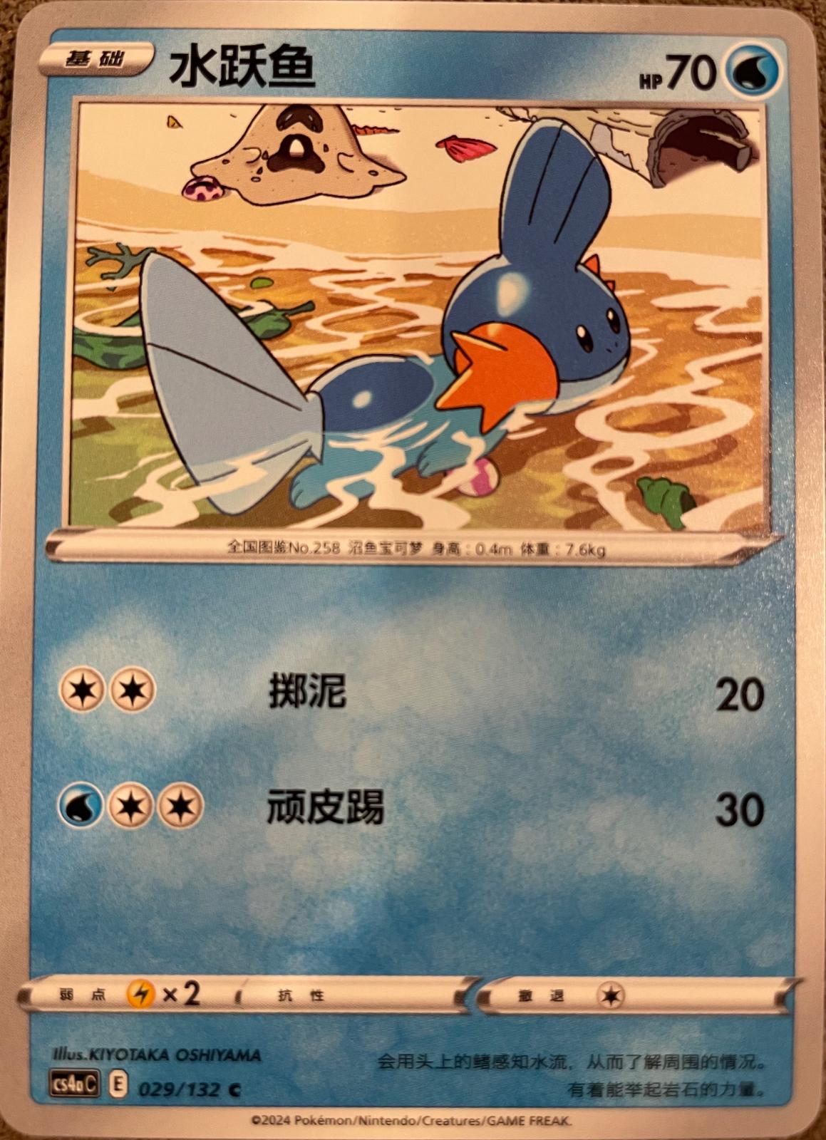 Mudkip #29 - CS4aC - Pokemon Chinese card