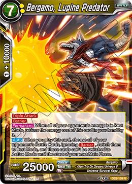 Bergamo, Lupine Predator DB2-109 Dragon Ball Super Divine Multiverse