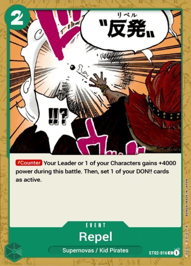 Repel ST02-016 One Piece Starter Deck 2: Worst Generation