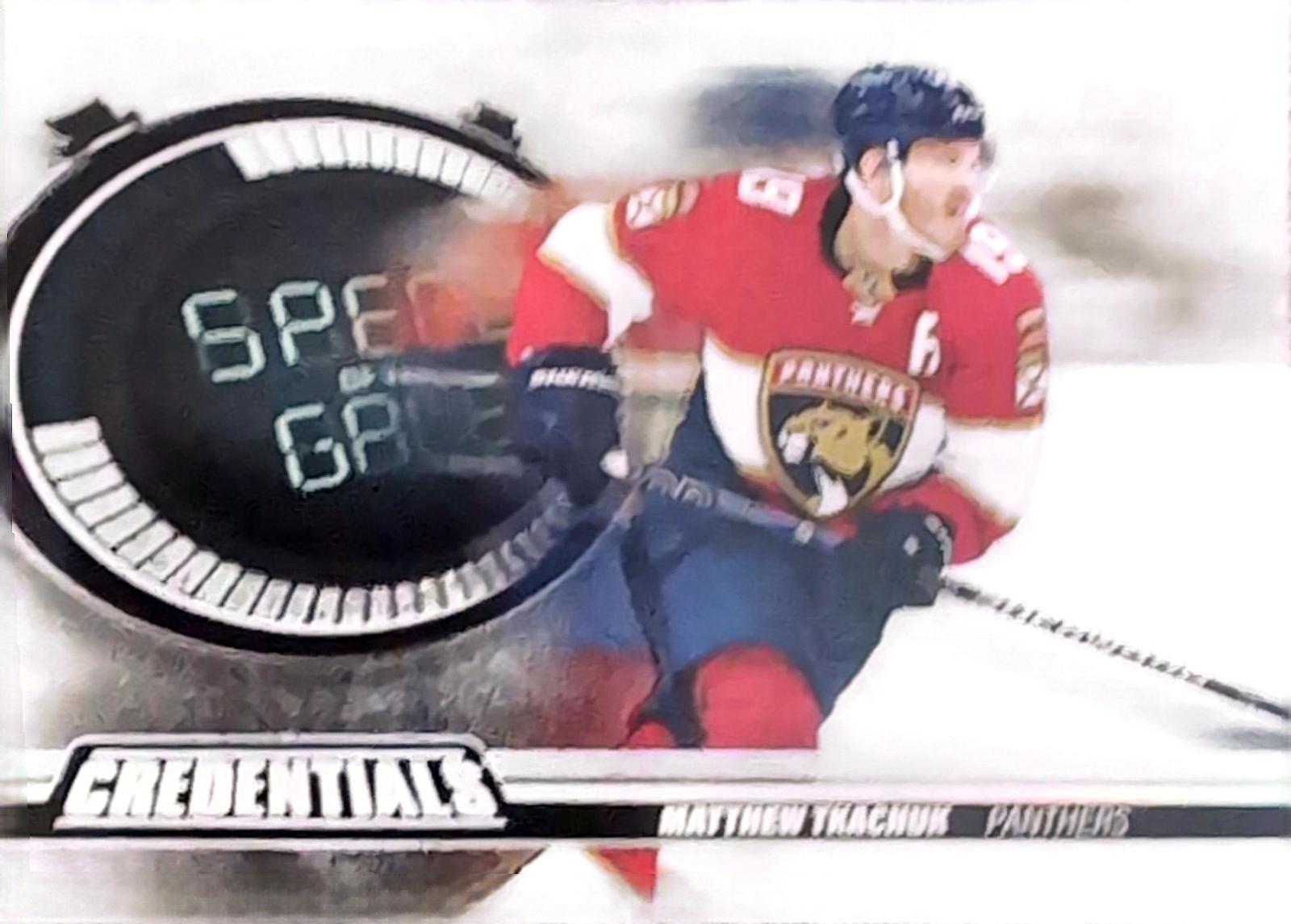 Matthew Tkachuk #SG19 Hockey Cards 2023 Upper Deck Credentials Speed of the Game Stars