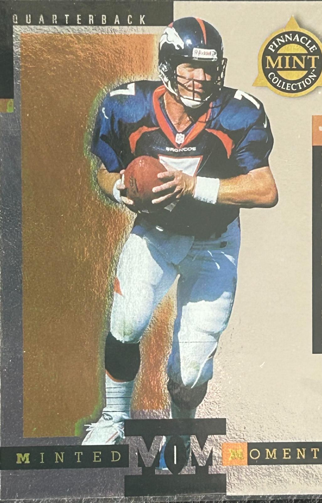 John Elway #3 1998 Pinnacle Mint Collection Minted Moments Football