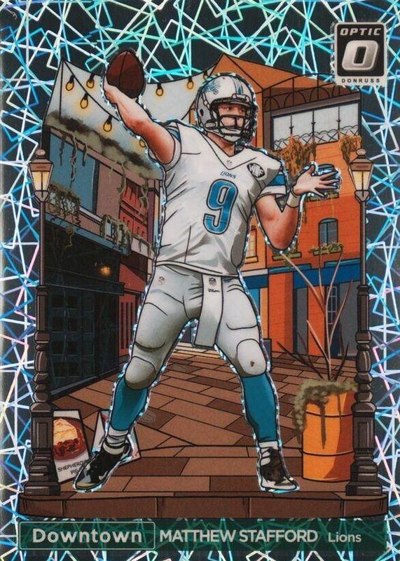 Matthew Stafford #8 2023 Panini Donruss Optic International Downtown Football