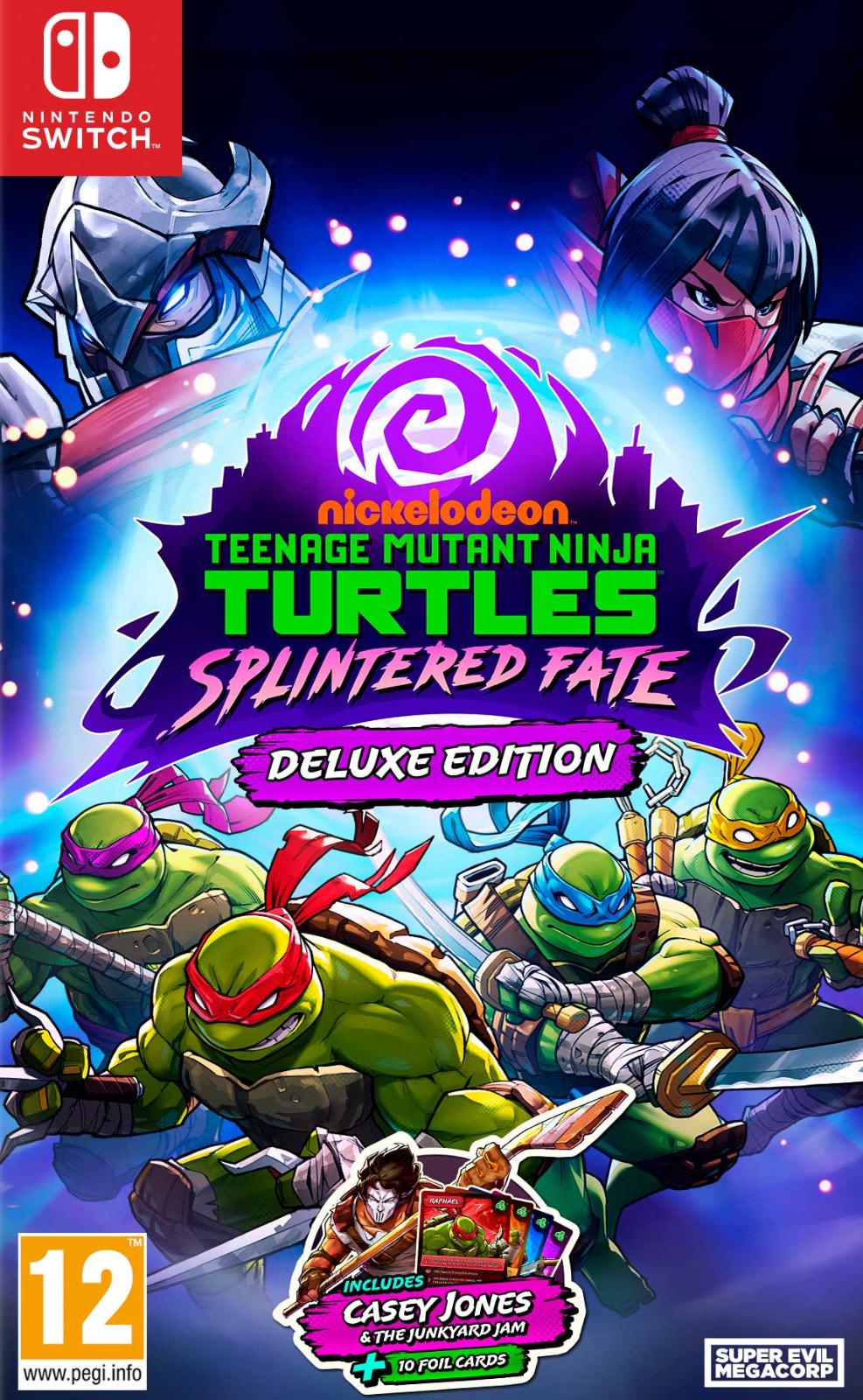 Carátula de Teenage Mutant Ninja Turtles: Splintered Fate - Deluxe Edition para Switch (edición PAL España)