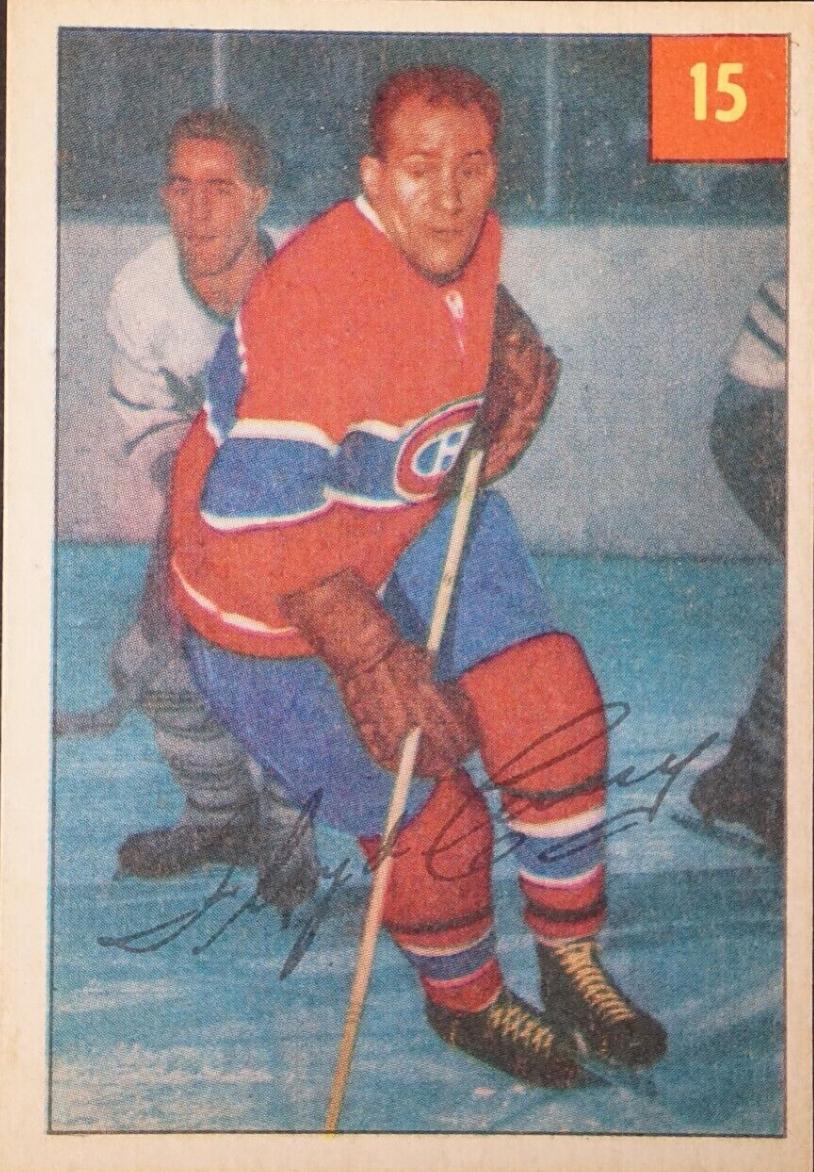 Floyd Curry #15 Hockey Cards 1954 Parkhurst