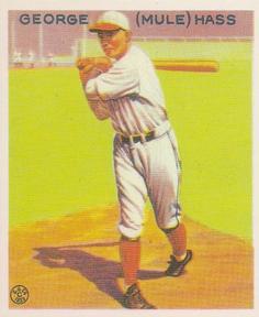 Mule Haas #219 1983 Galasso 1933 Goudey Reprint Baseball