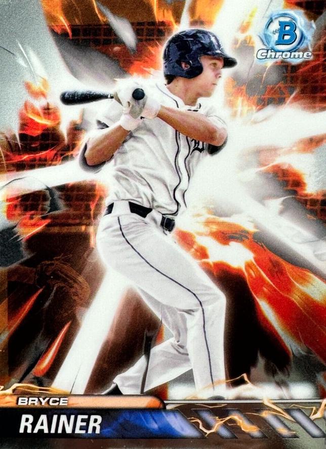 Bryce Rainer #PP-11 Baseball Cards 2024 Bowman Draft Plasma Power