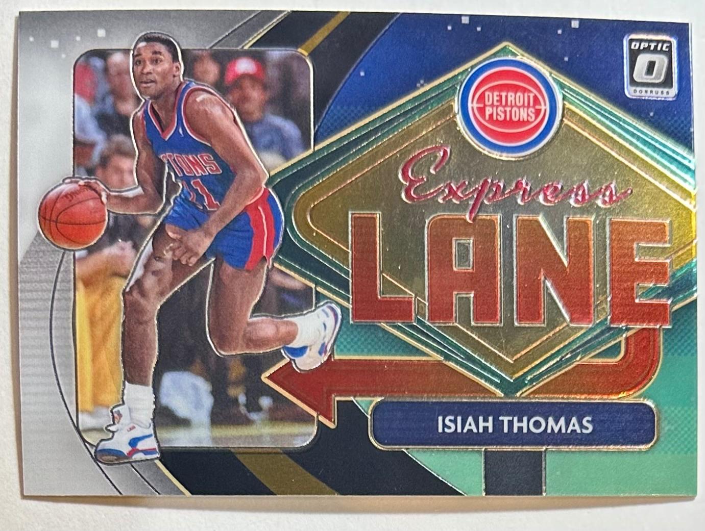 Isiah Thomas #21 Basketball Cards 2020 Panini Donruss Optic Express Lane