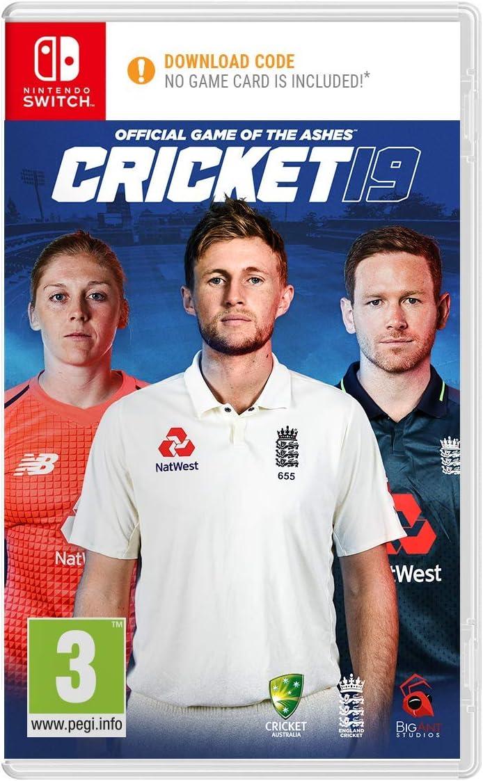 Carátula de Cricket 19: The Official Game Of The Ashes para Switch (edición PAL España)