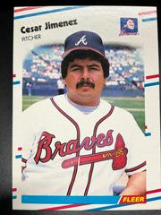Card Face | Cesar Jimenez Baseball Cards 1988 Fleer Update