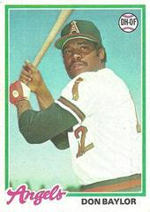 Don Baylor #48 Baseball Cards 1978 Topps Prices