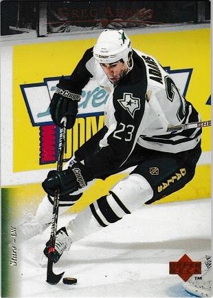 Greg Adams #26 Hockey Cards 1995 Upper Deck