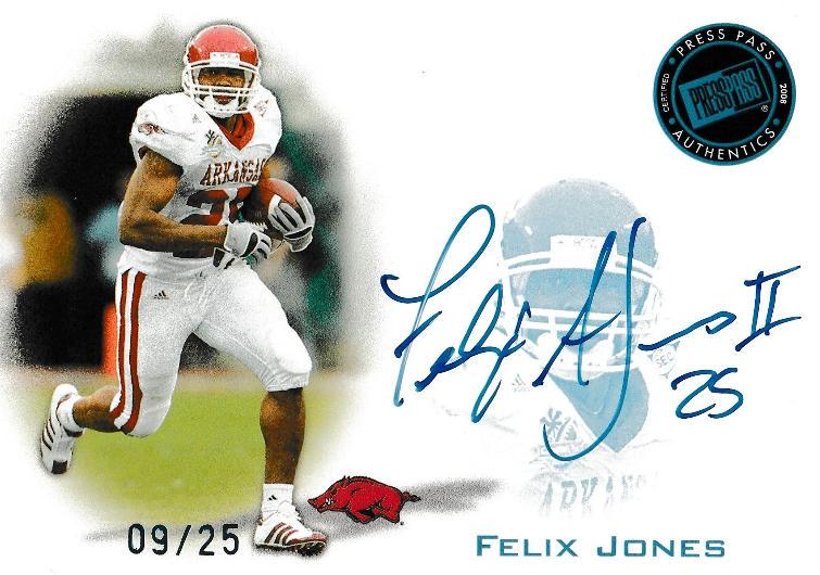Felix Jones #PPS-FJ 2008 Press Pass Autograph Football