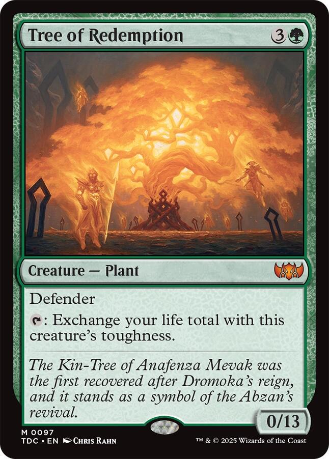 Tree of Redemption #97 Magic Tarkir: Dragonstorm Commander