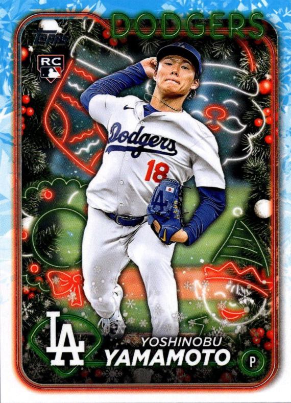Yoshinobu Yamamoto #H88 Baseball Cards 2024 Topps Holiday