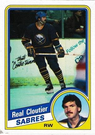 Real Cloutier #15 Hockey Cards 1984 Topps