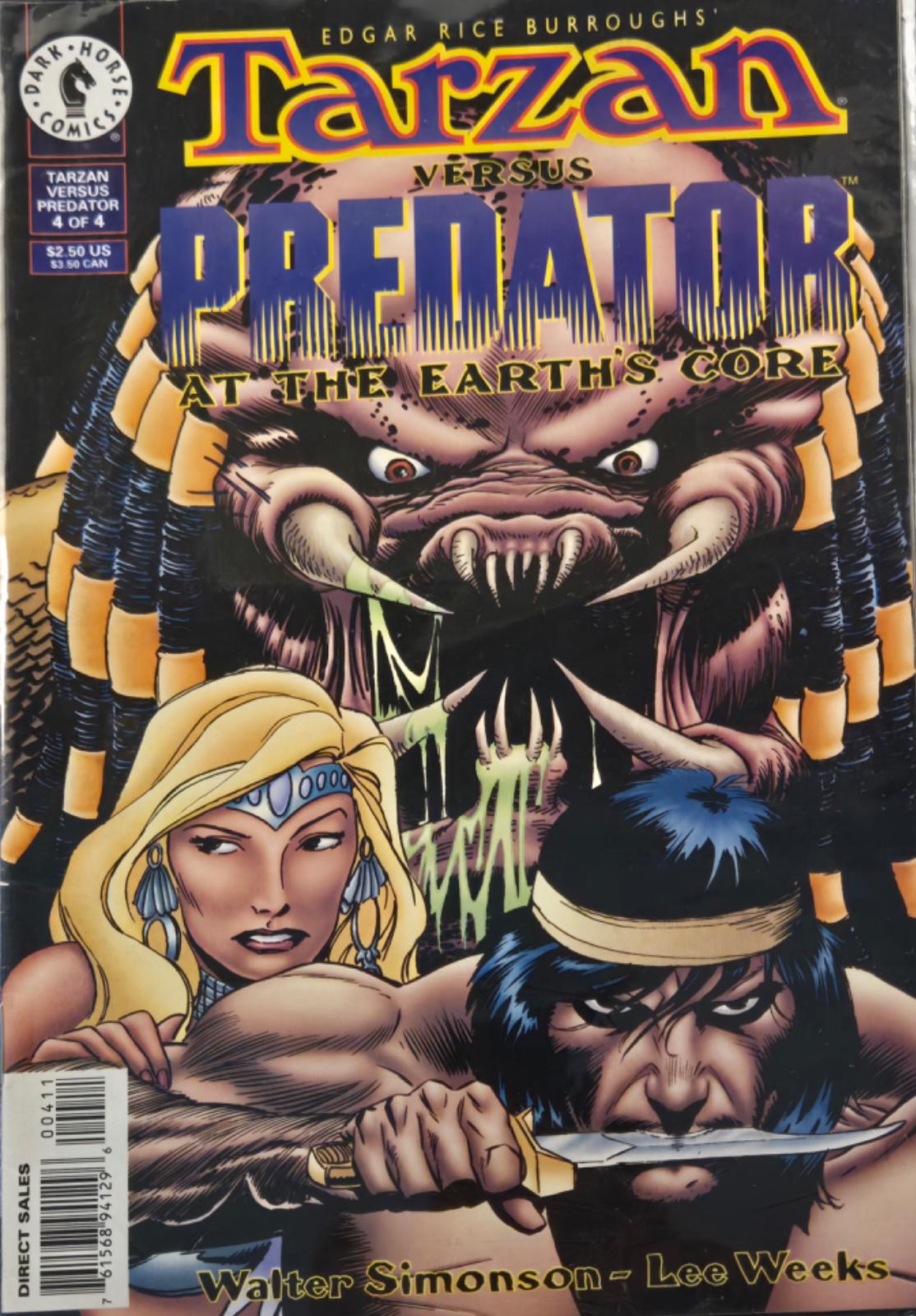 Tarzan Versus Predator At The Earth's Core #4 (1996) Comic Books Tarzan Versus Predator At The Earth's Core