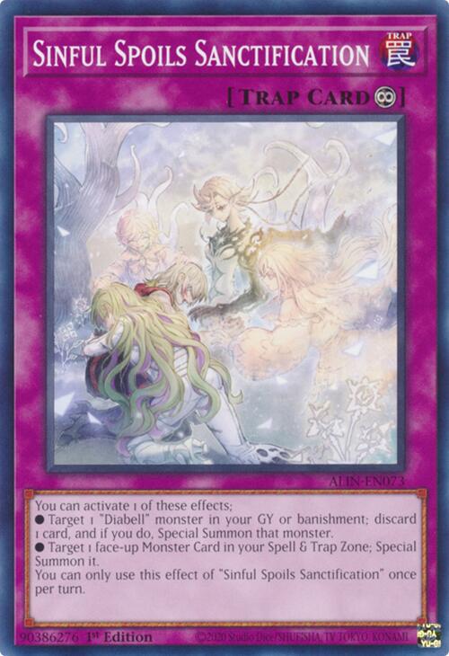 Sinful Spoils Sanctification ALIN-EN073 YuGiOh Alliance Insight
