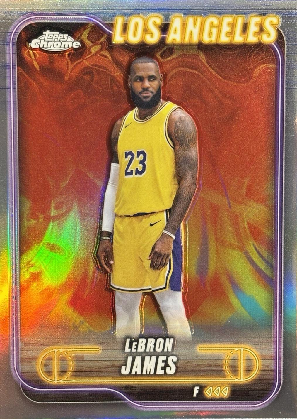 lebron james topps chrome