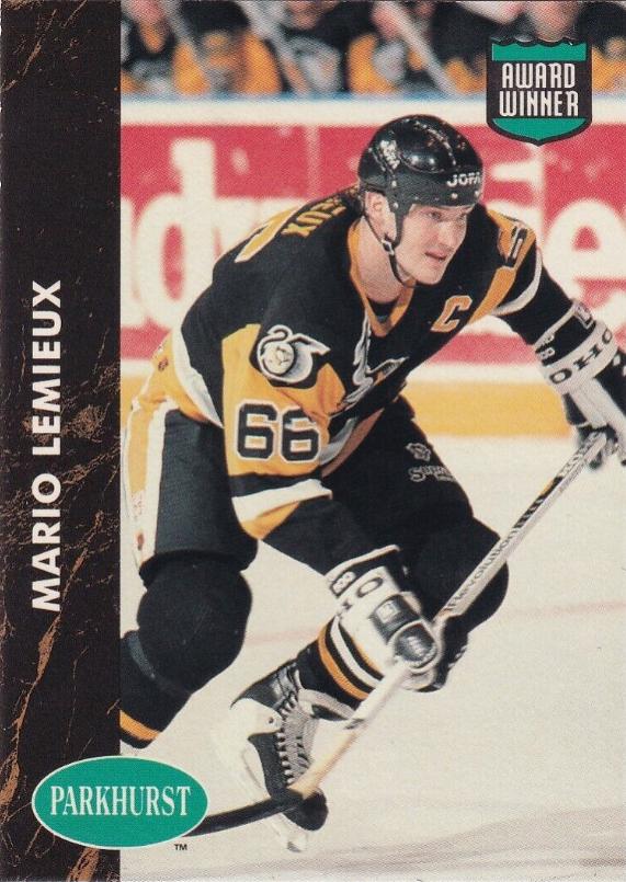 Mario Lemieux #467 Hockey Cards 1991 Parkhurst