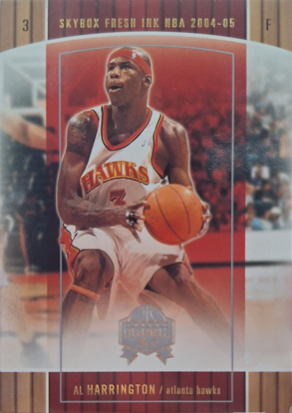 Al Harrington/ Gold #65 Basketball Cards 2004 Skybox Fresh Ink