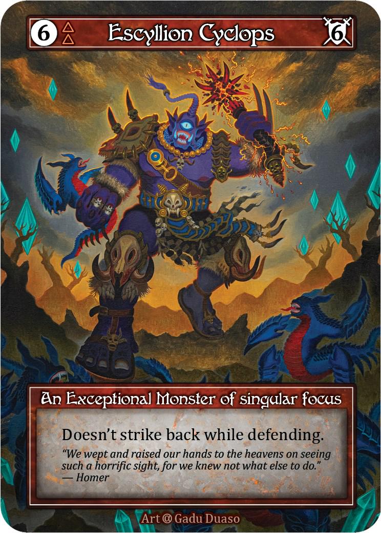 Escyllion Cyclops [Foil] - Sorcery: Contested Realms Alpha - Sorcery: Contested Realm card
