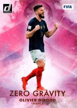 Olivier Giroud #9 Soccer Cards 2022 Panini Donruss Zero Gravity
