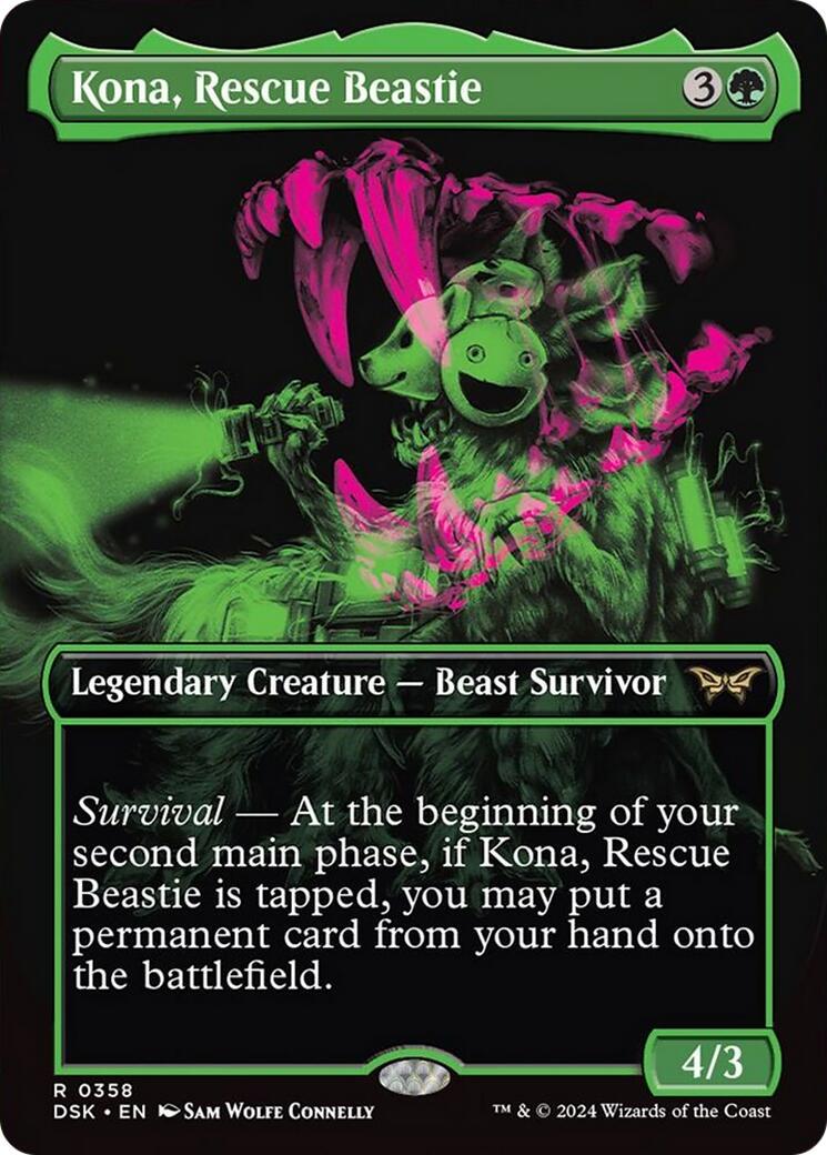 Kona, Rescue Beastie #358 Magic Duskmourn: House of Horror