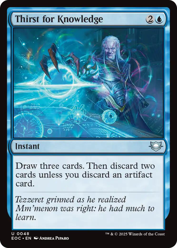 Thirst for Knowledge (Magic Edge of Eternities Commander)