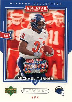 Michael Turner #AS26 2004 Upper Deck Diamond Collection All Star Lineup Pro Bowl Sweepstakes Football