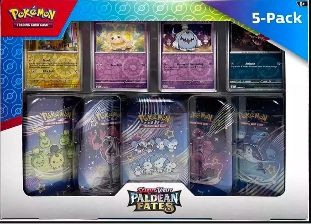 5-Mini Tin Set Pokemon Paldean Fates