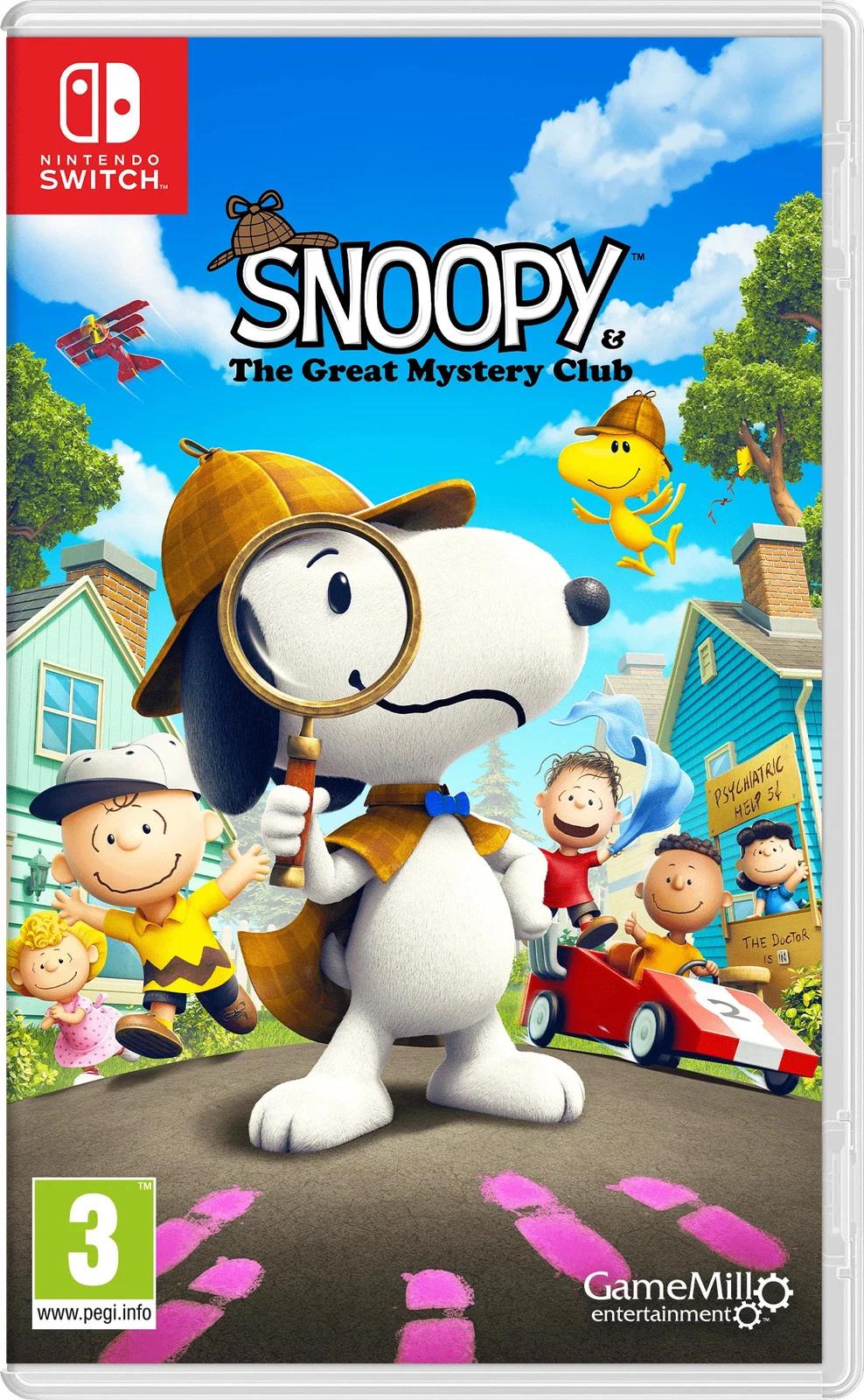Carátula de Snoopy And The Great Mystery Club para Switch (edición PAL España)
