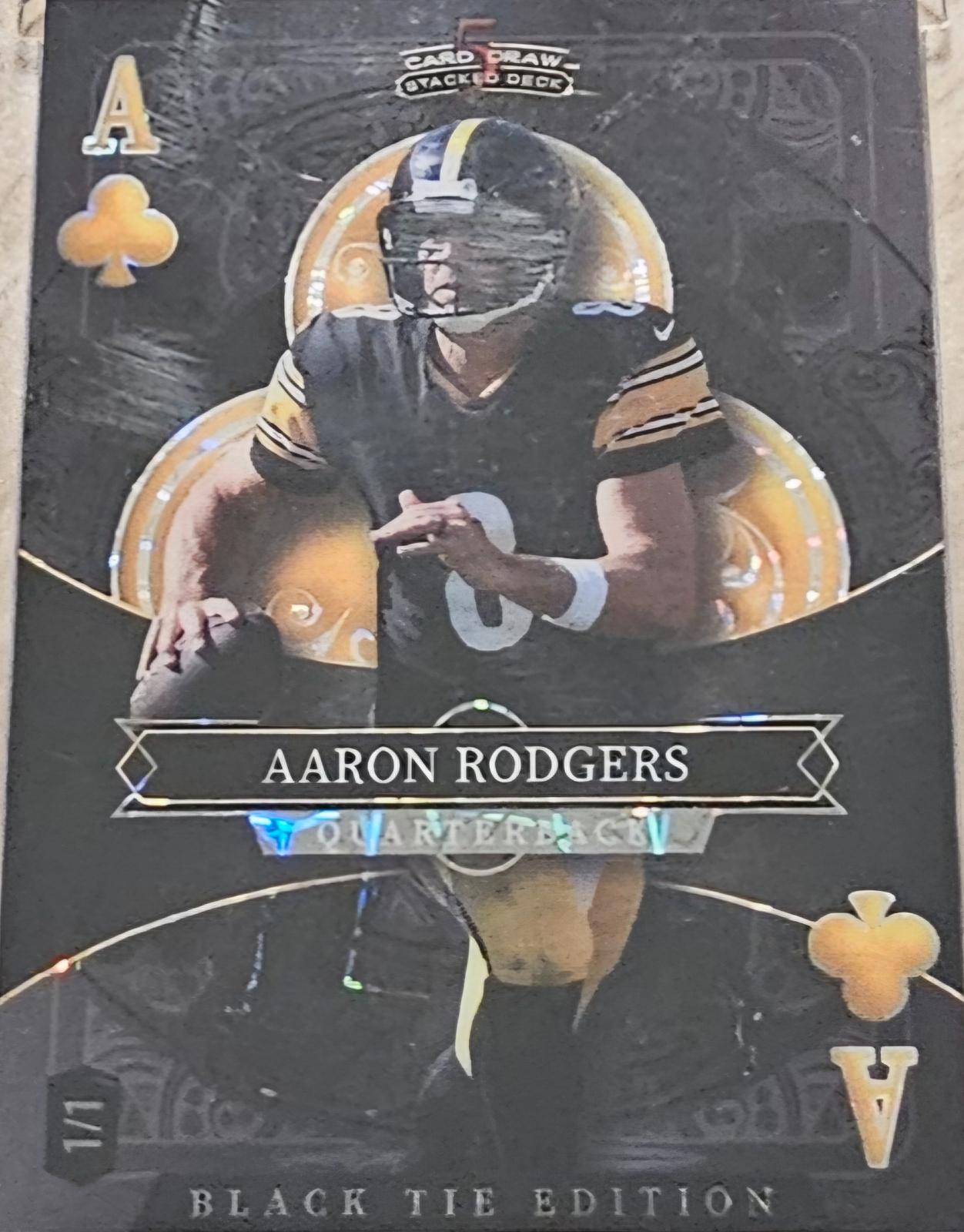 Aaron Rodgers #SDPC-ARN 2026 Wild Card 5 Card Draw Stacked Deck Breakers Brick Black Tie Football