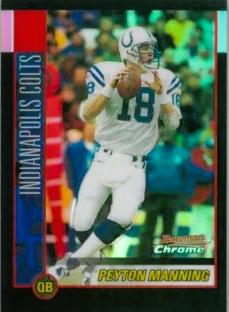 Peyton Manning #100 Football Cards 2002 Bowman Chrome