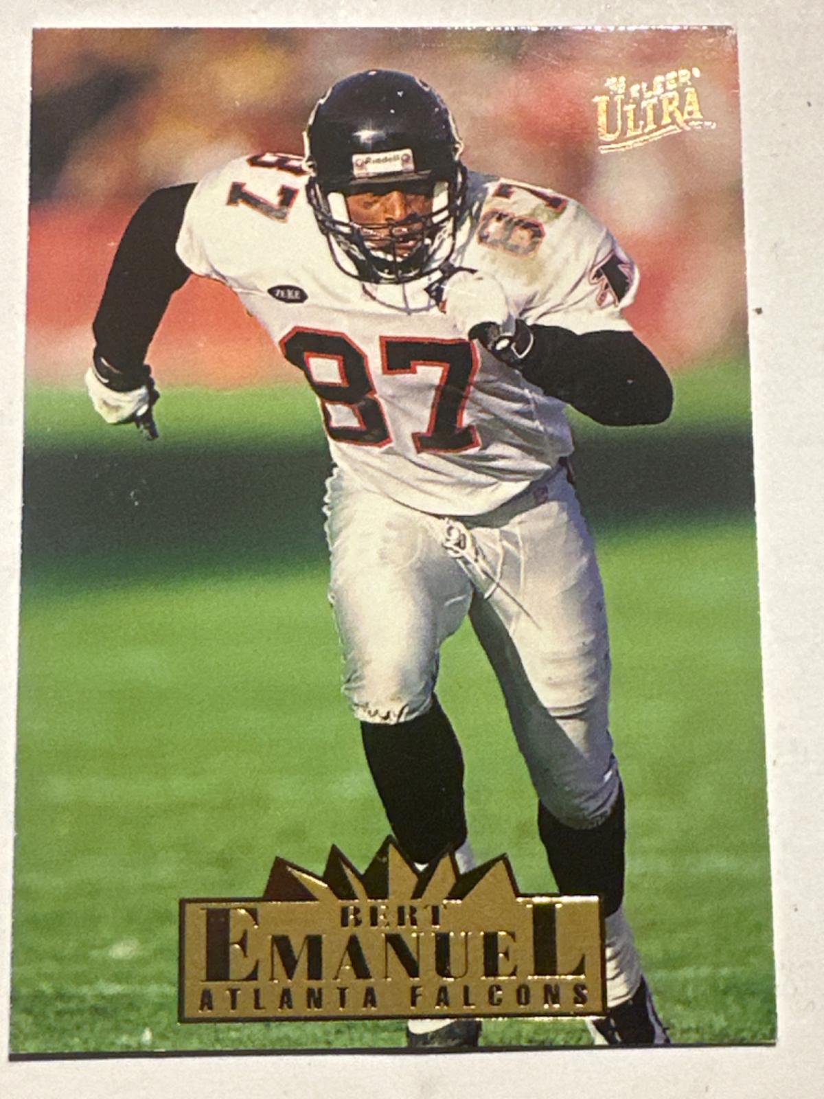 Bert Emanuel #14 Football Cards 1995 Ultra