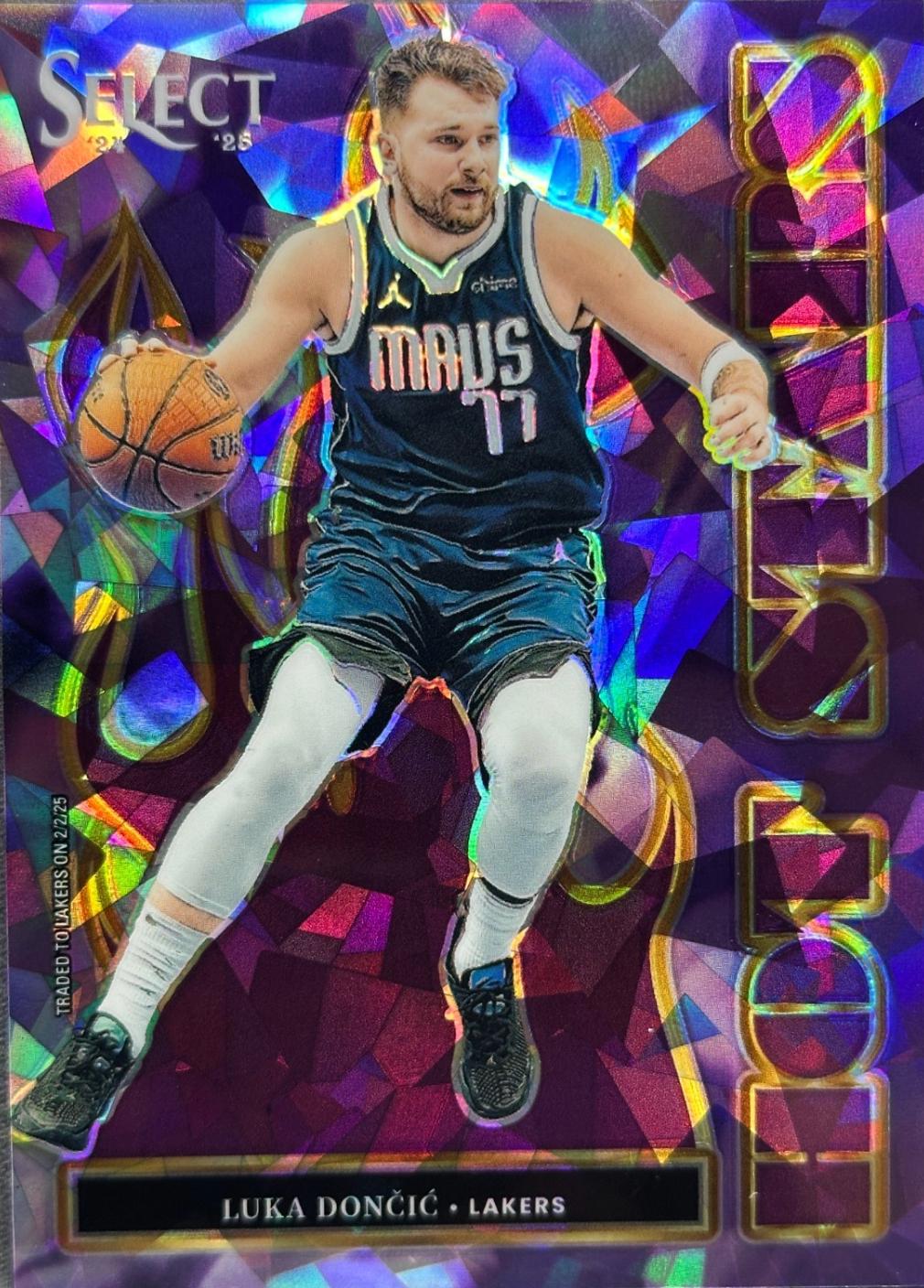 Luka Doncic [Purple Cracked Ice Prizm] #3 Prices | 2024 Panini
