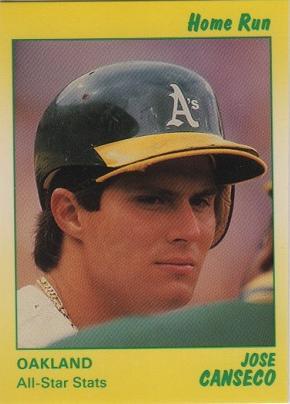 Jose Canseco #4 1991 Star Home Run Series Baseball