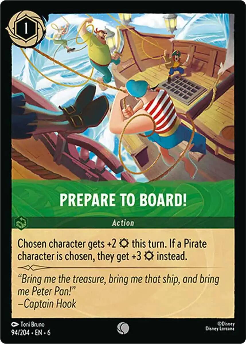Prepare to Board! #94 Lorcana Azurite Sea