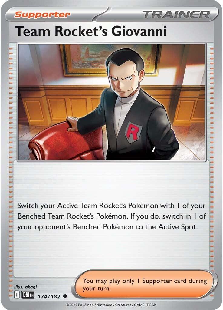 Team Rocket's Giovanni #174 Pokemon Destined Rivals